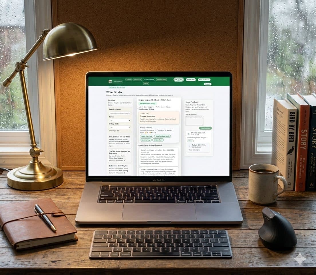 WriterStudio: writing and developing scenes